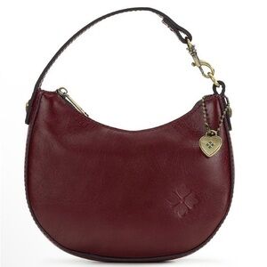 NWT Patricia Nash Deep Red Leather Mini Bag
